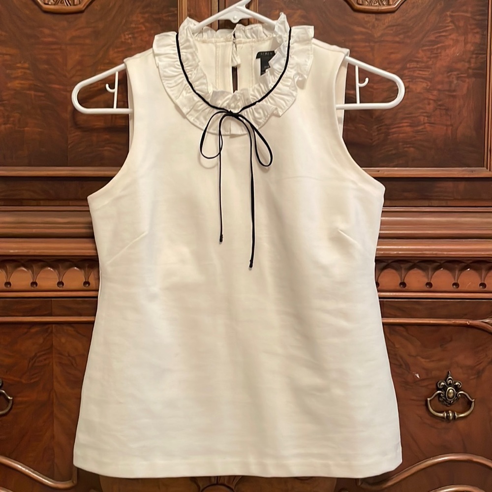Classic J Crew ruffle top